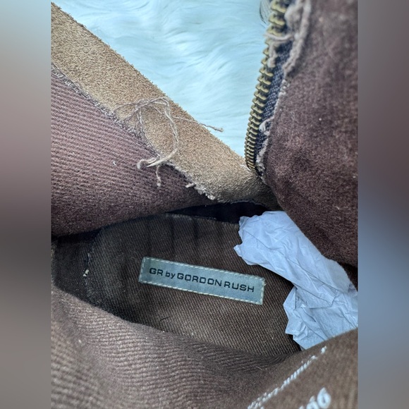 GR by Gordon Rush Sutherland Brown Leather Ankle Boots Size 10 Genuine Leather - Picture 9 of 10